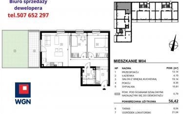 Lublin, 479 570 zł, 56.42 m2, z balkonem