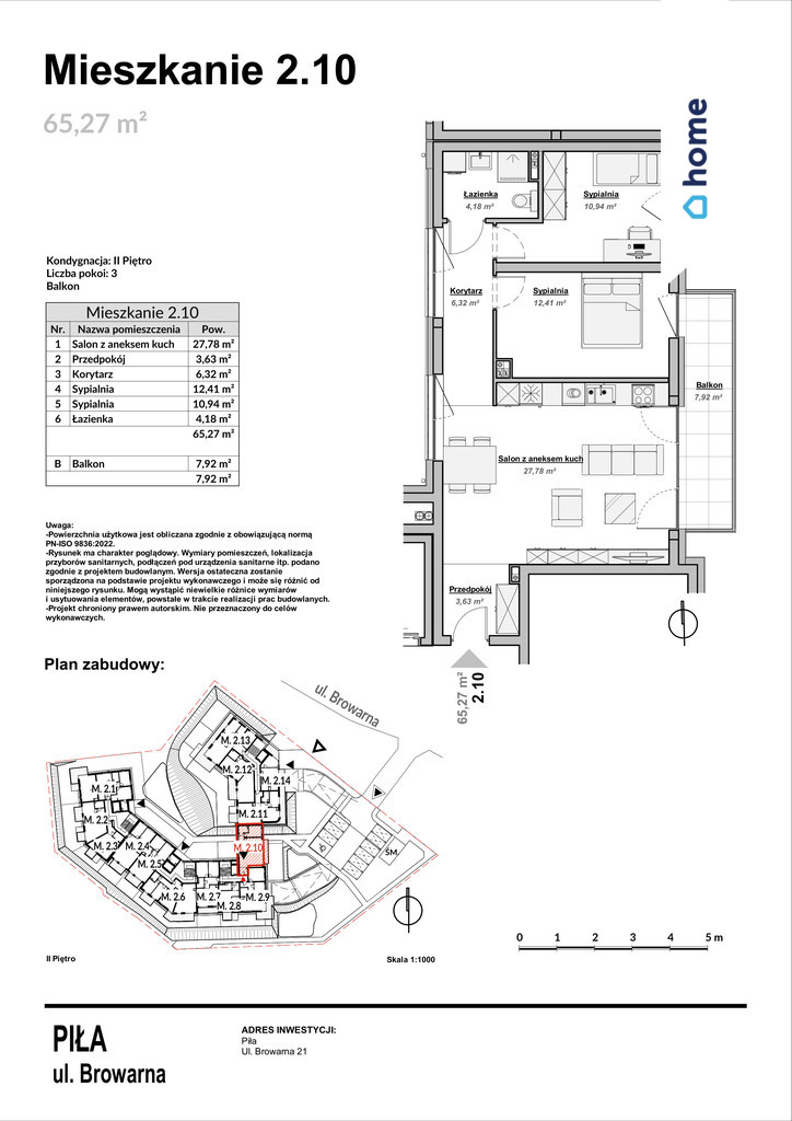 Apartamenty Bulwary Piła apartament 3 pokoje miniaturka 9