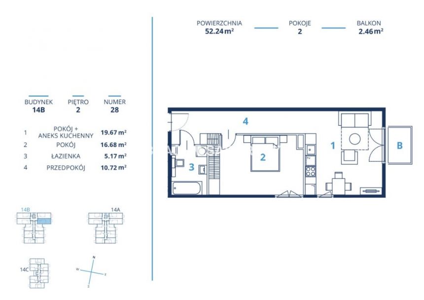 Gotowa inwestycja - metraże od 39 m2, Kraków miniaturka 2