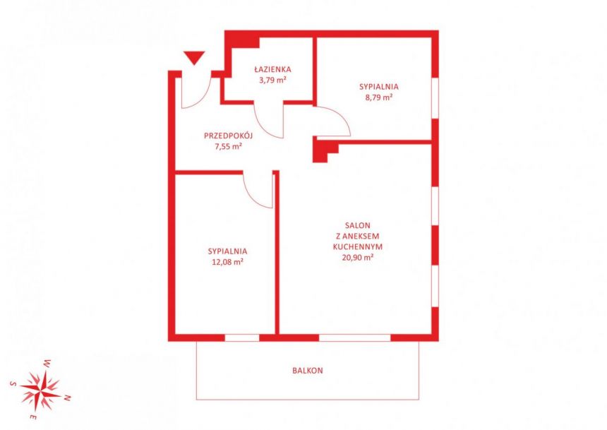 Bydgoszcz Fordon, 494 010 zł, 54.89 m2, z garażem miniaturka 5