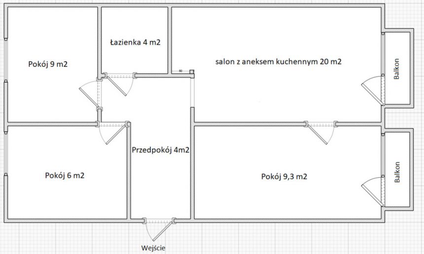 Mieszkanie, Lublin, LSM, ul.Głęboka, 3 pokoje,52m2 miniaturka 14