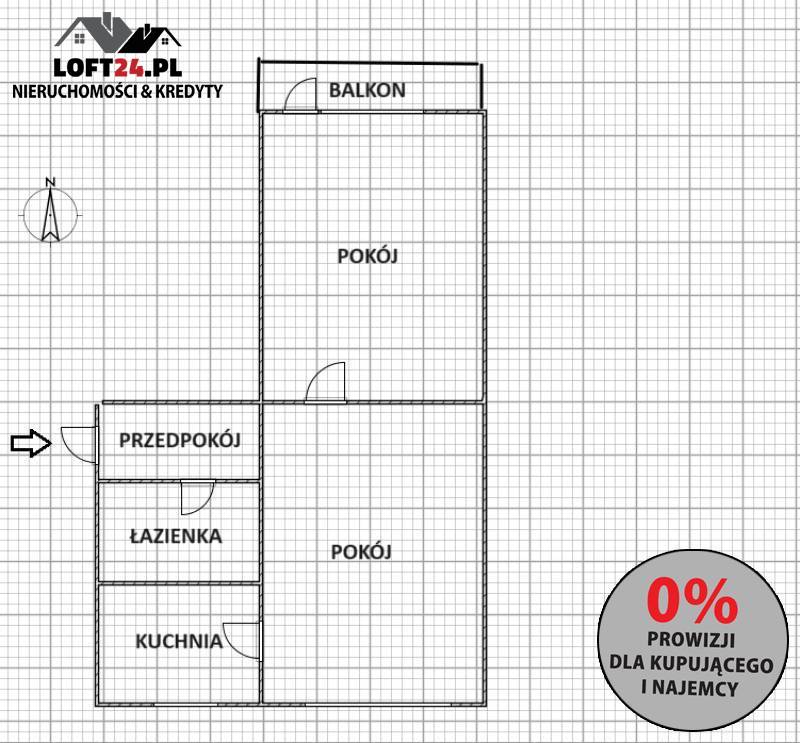 Lubin, 250 000 zł, 41.1 m2, pietro 3, 4 miniaturka 9