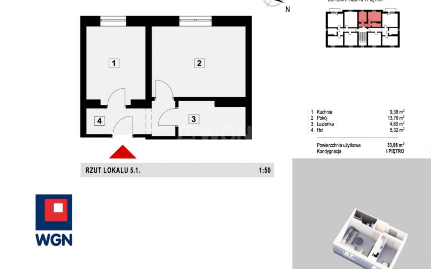 Brodnica, 245 000 zł, 33 m2, z garażem miniaturka 3