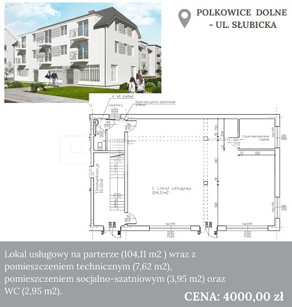 Polkowice, 2 500 zł, 65.73 m2, blok miniaturka 6