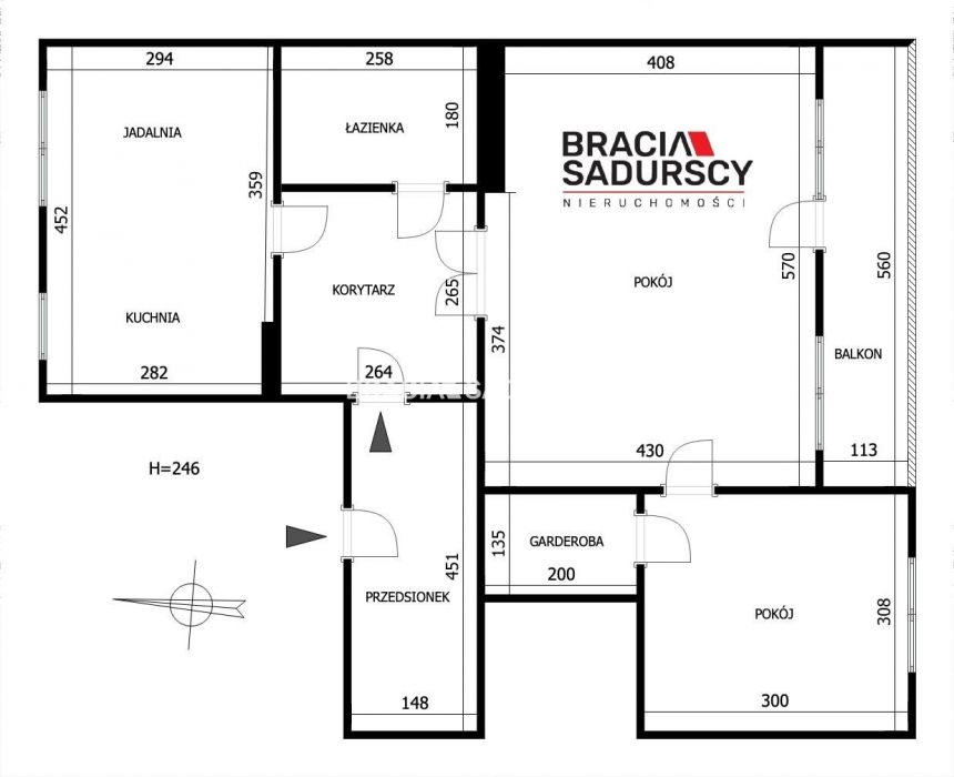 65m2 | 2 duże pokoje | Bronowice | Na Błonie miniaturka 28