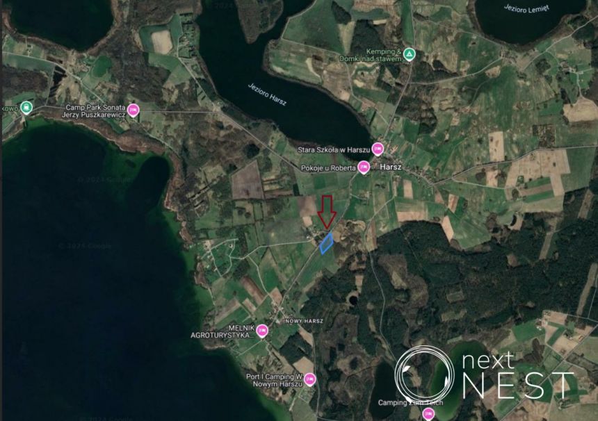 Harsz Nowy Harsz, 310 725 zł, 13.81 ar, droga dojazdowa asfaltowa - zdjęcie 1