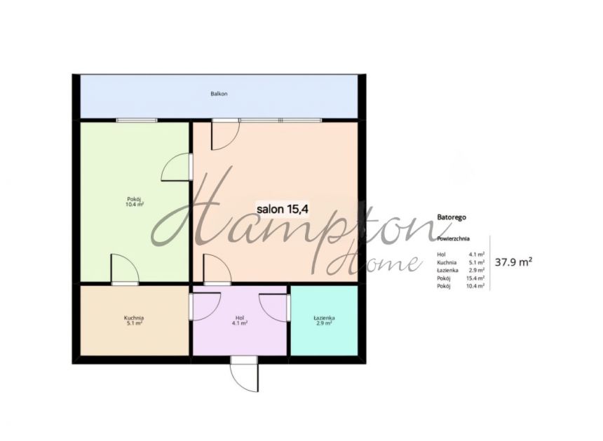 Warszawa Stary Mokotów, 621 000 zł, 37.9 m2, M2 miniaturka 14