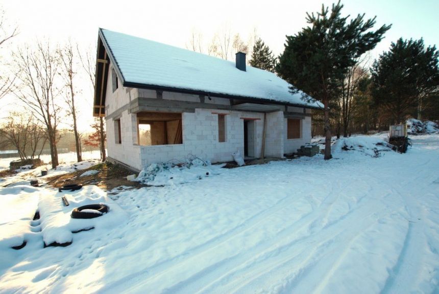 Dom w stanie surowym w pięknej, zielonej okolicy - zdjęcie 1