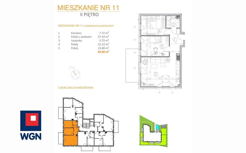 Kwidzyn, 576 720 zł, 64.8 m2, z balkonem miniaturka 2
