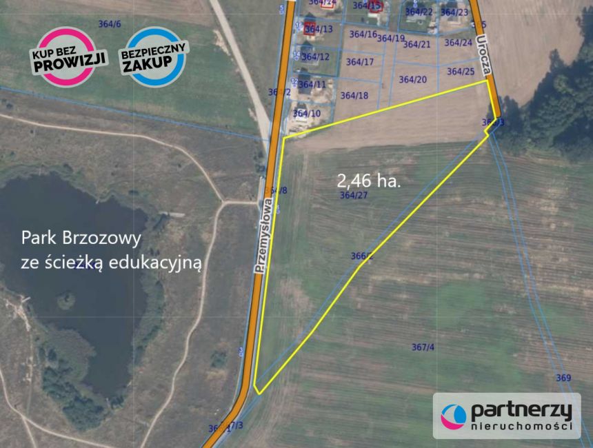 Skowarcz, 4 655 000 zł, 2.46 ha, budowlana miniaturka 1