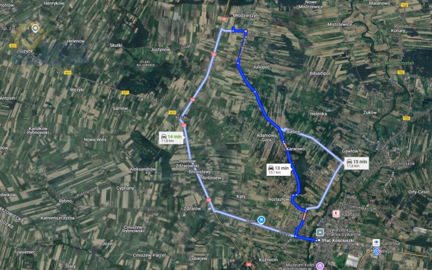 Młodzieszyn, 60 000 zł, 7.17 ar, rekreacyjna miniaturka 2