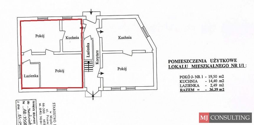 Bledzew, 180 000 zł, 44.75 m2, 3 pokoje miniaturka 7