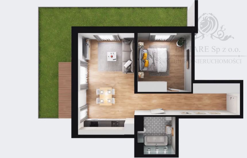 W REALIZACJI 10.2025/Mieszkanie 2pok, /46,48m2 i 60m2 ogrodu/ Brochów, Wrocław miniaturka 7
