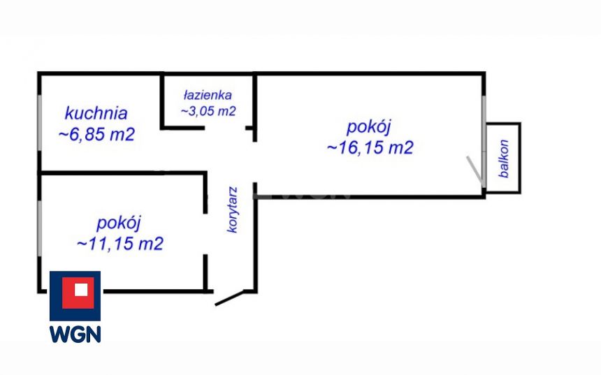 Radomsko, 259 900 zł, 45.5 m2, kuchnia z oknem miniaturka 5