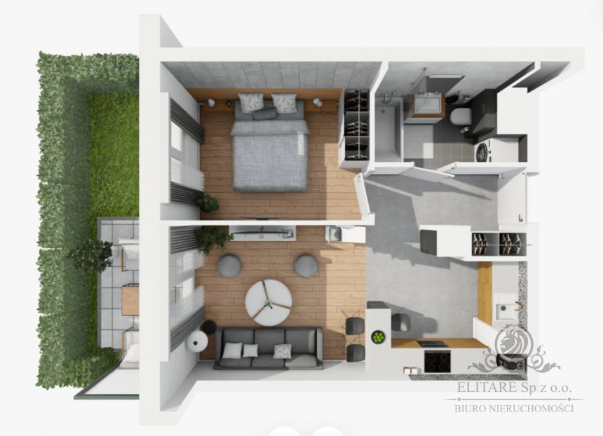 Mieszkanie 2pok, /40,80m2 + taras 6,5m2 i ogródek 8,5m2/Księże Wielkie miniaturka 5