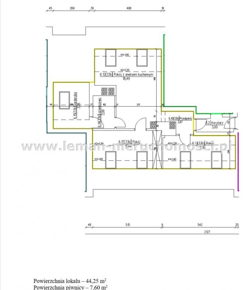 Lublin Śródmieście, 486 000 zł, 44.25 m2, pietro 4 miniaturka 17