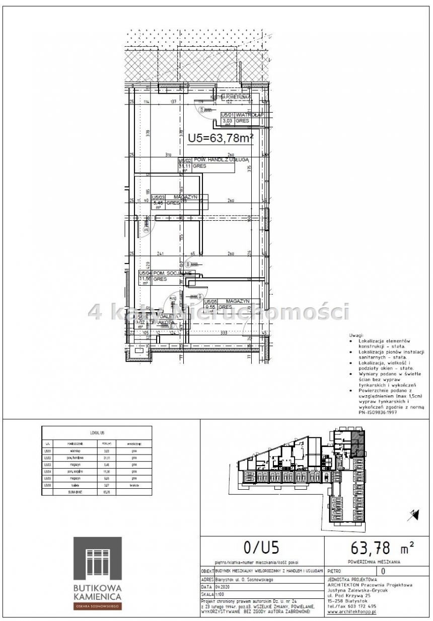 Lokal 63,78m2 BUTIKOWA KAMIENICA miniaturka 2