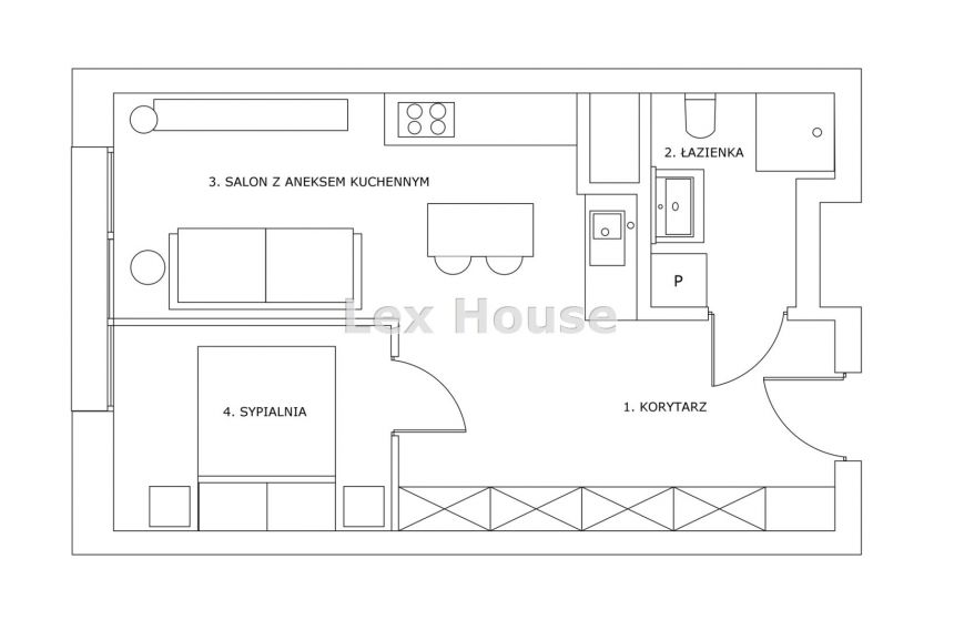 Szczecin Gumieńce, 425 000 zł, 38.71 m2, stan deweloperski miniaturka 10