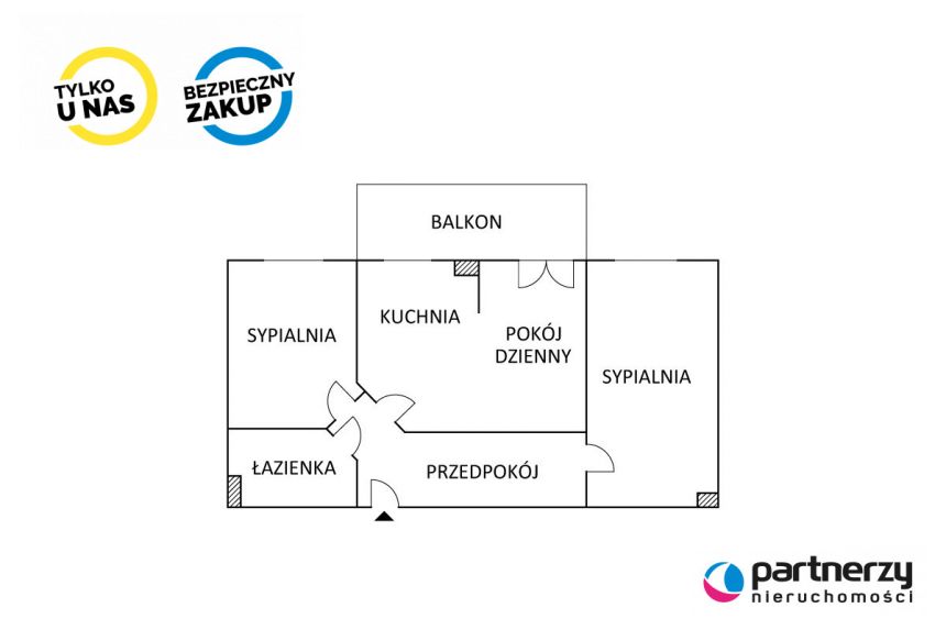 Gdańsk Przymorze, 1 198 000 zł, 59.41 m2, z balkonem miniaturka 17