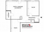 Ruczaj, 3 pokoje z dużym balkonem, 76,5 m2 miniaturka 16