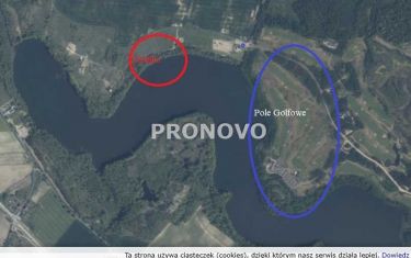działka 1420m2 nad jeziorem, pole golfowe Choszczn