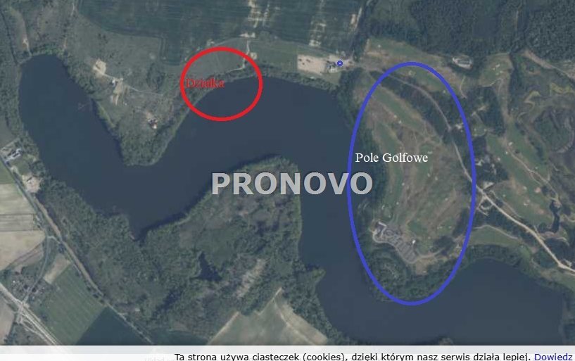 działka 1420m2 nad jeziorem, pole golfowe Choszczn - zdjęcie 1