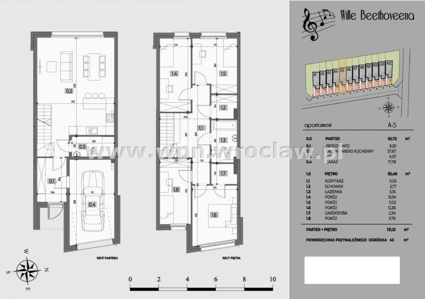 Nowe domy w zabudowie szeregowej, pd Wrocławia miniaturka 2