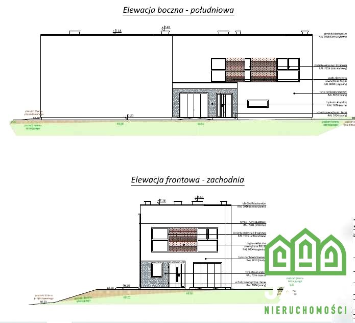 Dom developerski Miedzyń 136/420m2 bliźniak 12.25r miniaturka 2