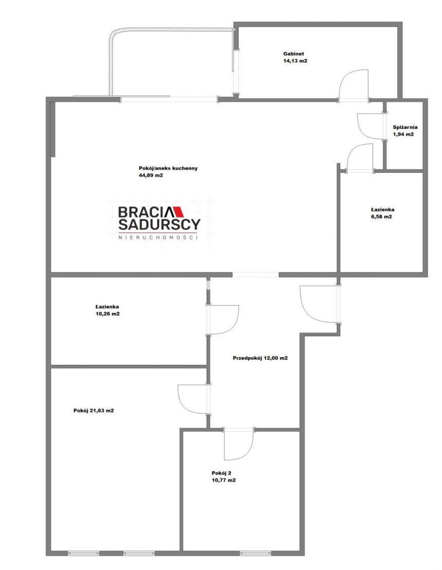Apartament Kraków, Salwator, stan deweloperski miniaturka 4