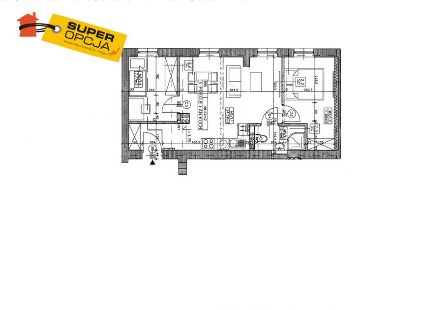 Kraków Kleparz, 814 100 zł, 46.52 m2, 3 pokojowe miniaturka 5