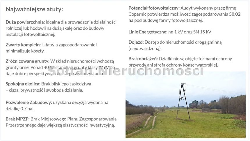 80 ha pod Hodowlę i Fotowoltaikę gmina Świętajno miniaturka 5