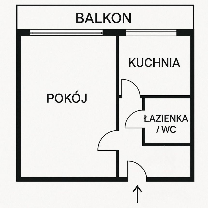 Łódź Stare Bałuty, 299 000 zł, 40.57 m2, pietro 8 miniaturka 5