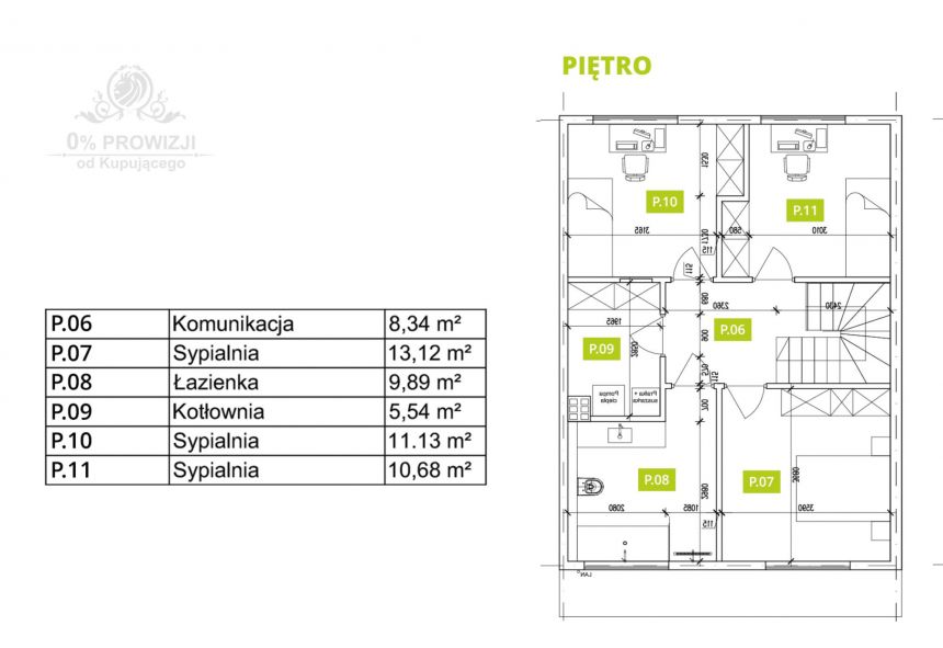 Dom szereg środ. pow. 144,28m2 z ogrodem 70m2 Wrocław Jerzmanowo miniaturka 19