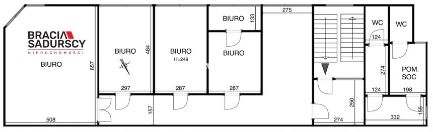 Lokal biurowy 175m2 + 10 miejsc park. 0% prowizji! miniaturka 3