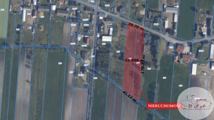 Rolno-budowlana 7200 m² Myszakówek Zagórów miniaturka 7