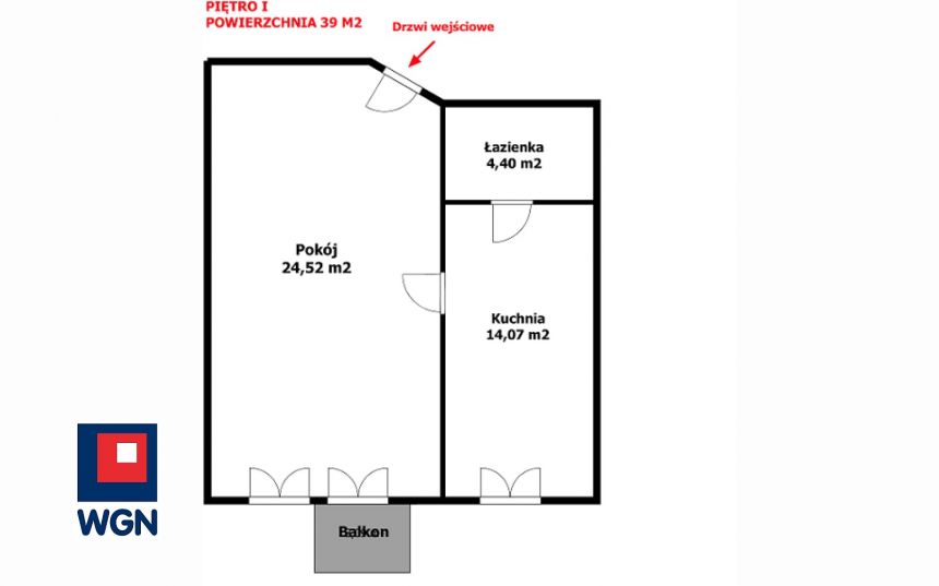 Legnica Tarninów, 265 000 zł, 39 m2, z balkonem miniaturka 2