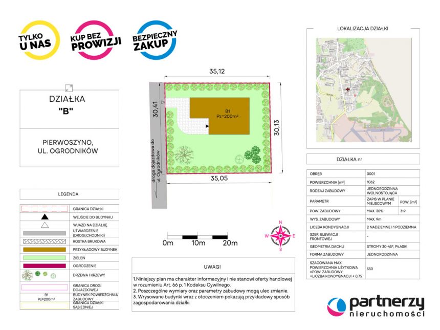 Pierwoszyno, 743 000 zł, 10.62 ar, droga dojazdowa utwardzona miniaturka 2