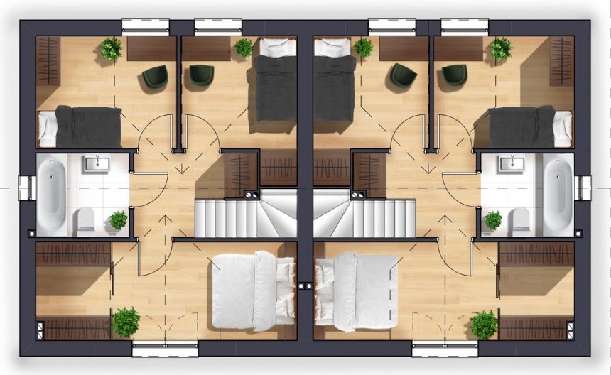 Dom w zabudowie bliżniaczej działka 340 m2 miniaturka 7