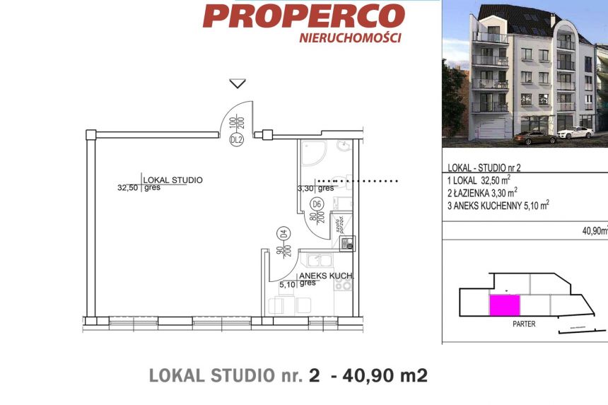 Lokal usługowy 40,90m2, centrum, Kielce miniaturka 4