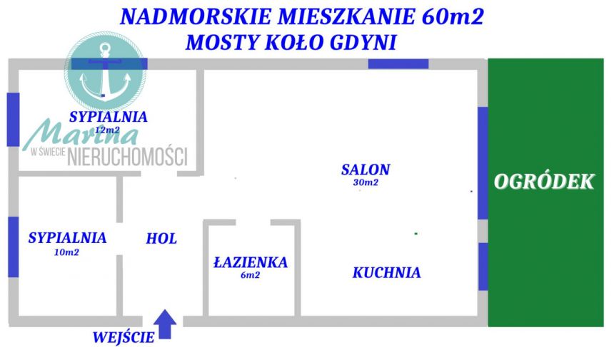 Mosty, 595 000 zł, 60 m2, z garażem miniaturka 10