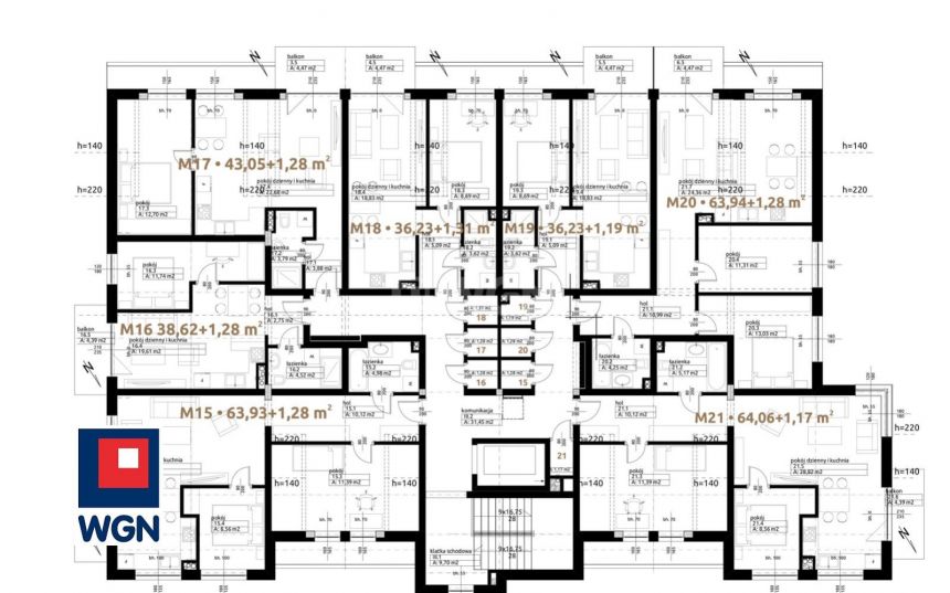 Wieluń, 387 020 zł, 43.05 m2, 2 pokojowe miniaturka 4