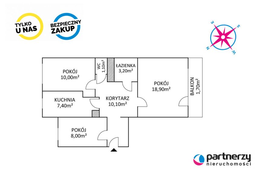Gdańsk Zaspa, 759 000 zł, 61 m2, pietro 1 miniaturka 10