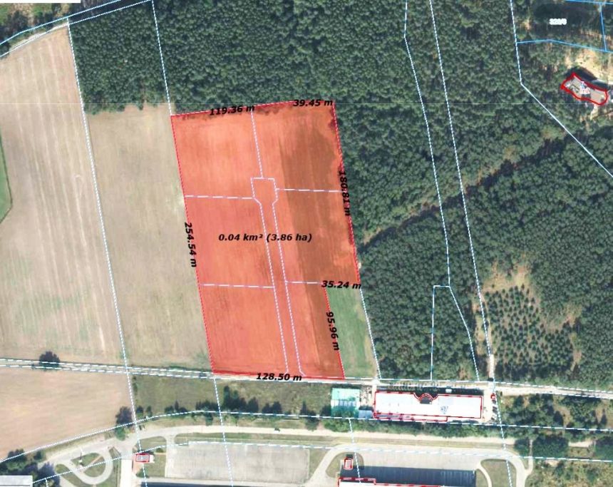 Karolin, teren inwestycyjny 38.600 m2 miniaturka 3