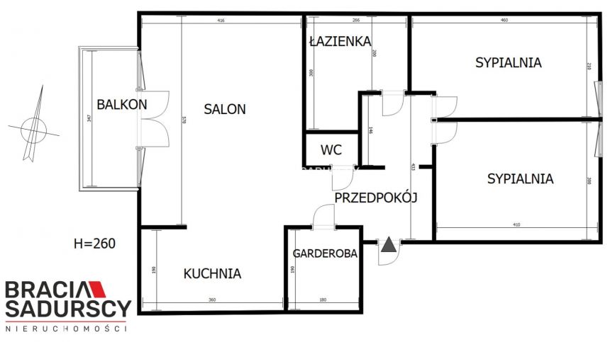 3 pokoje, piwnica, miejsce parkingowe, balkon miniaturka 3