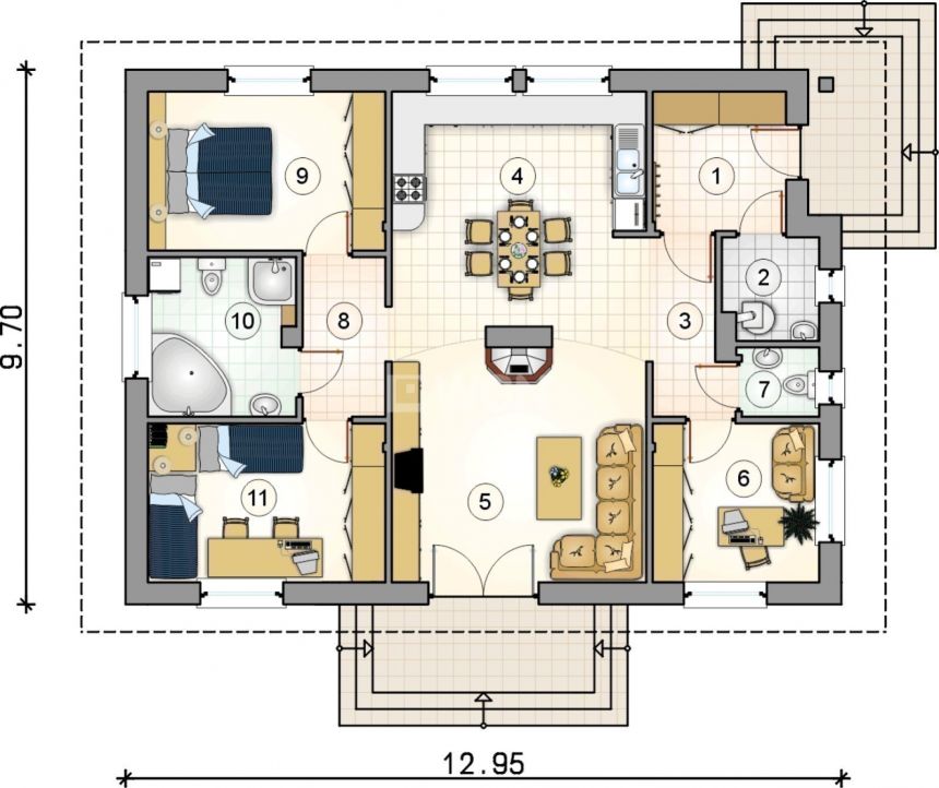 Jakubowo Lubińskie, 479 000 zł, 110 m2, jednorodzinny miniaturka 10