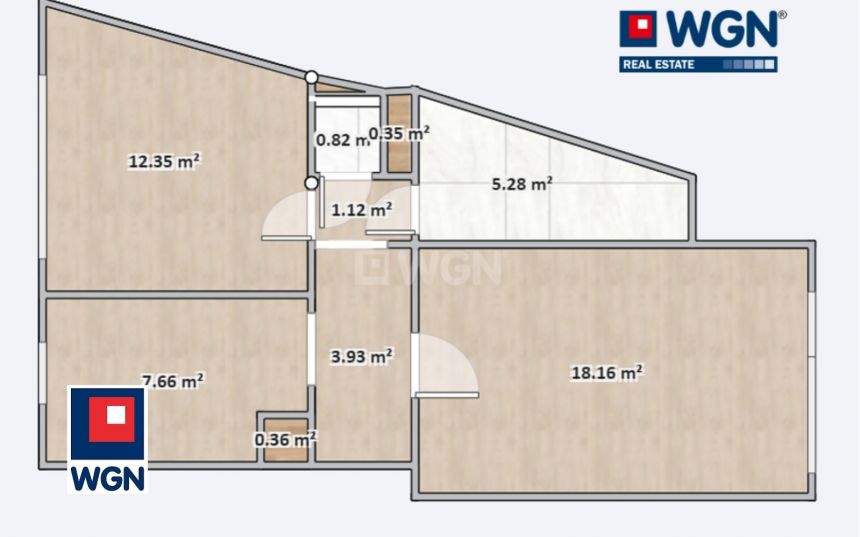 Poznań Rataje, 579 000 zł, 50.1 m2, z loggią miniaturka 8