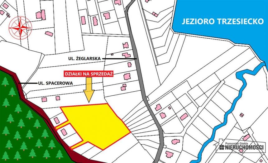 Działki budowlane pod lasem. Szczecinek -Trzesieka miniaturka 4