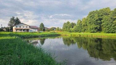 Dom Kraśnik, działka ze stawem, 1,35 ha