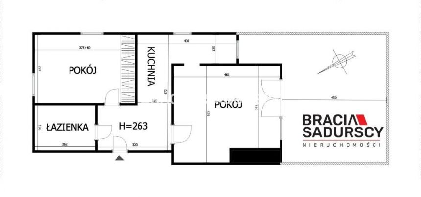 2 pok ok 50 m2 Pradnik Biały z ogródkiem miniaturka 3