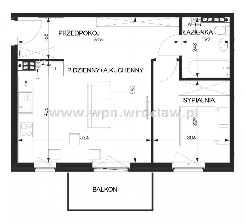 Nowe wykończone POD KLUCZ 2 pokoje+ balkon Lutynia miniaturka 11